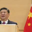 <p>El presidente de China, Xi Jinping, en la sede de la ONU en Ginebra en 2017.</p>