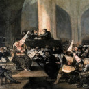 <p>Auto de fe de la Inquisición (Goya, 1812-1819).</p>