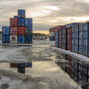 <p>Containers apilados en Noruega. </p>
