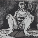 <p>Uno de los dibujos de Paula Rego sobre el aborto clandestino.</p> (: National Galleries Scotland)