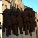 <p>Estatua homenaje a los abogados laboralistas asesinados en la matanza de Atocha.</p>