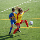 <p>Claudia Gómez Villagra jugando en el Club Internacional de la Amistad.</p>