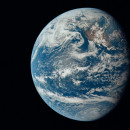 <p>Fotografía de la Tierra desde el Apolo 11 (1969).</p>