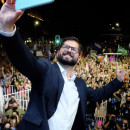 <p>Gabriel Boric en la celebración tras ganar las elecciones de Chile.</p>