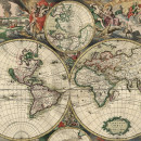 <p>Mapa del mundo (1689).</p>