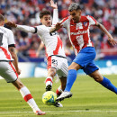 <p>Ángel Correa marcó los dos goles en el partido contra el Rayo.</p>