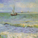 <p><em>Paisaje marino cerca de Les saintes maries de la Mer </em>(1888)</p>