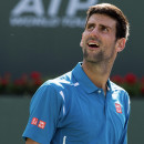<p>El tenista Novak Djokovic en la semifinal del BNP Paribas Open contra Nadal (California, EE.UU.).</p>