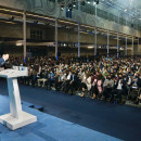 <p>Pablo Casado, en el acto de cierre de campaña en Valladolid.</p>