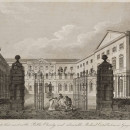 <p>Grabado del Guy's Hospital de Londres, realizado por James Elmes y William Woolnoth en el año 1820 </p>