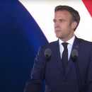 <p>Emmanuel Macron celebra su victoria en la segunda vuelta de las elecciones presidenciales en el Campo de Marte en París.</p>
