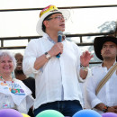 <p>Gustavo Petro en un acto de campaña en el municipio de San Pablo.</p> (: NELSON CáRDENAS)