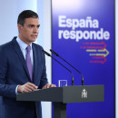 <p>Pedro Sánchez comparece ante los medios, tras la reunión del Consejo de Ministros extraordinario del 25 de junio.</p>