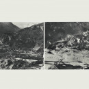 <p>Longarone antes y después del desastre del Vajont, en octubre de 1963. </p>