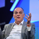 <p>Javier Tebas, presidente de La Liga, en un evento en 2019.</p>