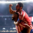 <p>Koke y Cunha celebran el último gol. </p>
<p> </p>