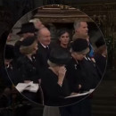 <p>Los reyes Felipe VI y Letizia, Juan Carlos y Sofía se sientan juntos en el funeral de Isabel II. </p>