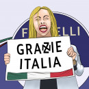 <p>Italia, Meloni, fascismo </p>