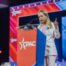 <p>Giorgia Meloni en la Conferencia de Acción Política Conservadora (CPAC), celebrada en Florida en febrero.</p>