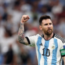 <p>Messi durante el partido de Argentina contra México en fase de grupos del Mundial 2022.</p>