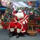 <p>Hombre disfrazado de Colacho (Papá Noel) en un centro comercial de San José, Costa Rica.</p>