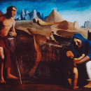 <p>La familia. Óleo sobre lienzo del pintor fascista Mario Sironi, 1927.</p> (: Galería de arte moderna de Roma)