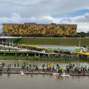 <p>Seguidores de Bolsonaro durante su asalto a las instituciones en Brasilia.</p>