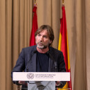 <p>Antonio de la Torre, durante su discurso de agradecimiento tras ser nombrado alumno ilustre de la Universidad Complutense de Madrid.</p>