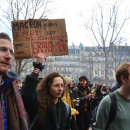 <p>Manifestación del 19 de enero en París contra la reforma de las pensiones.</p>