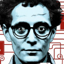 <p>Antonio Gramsci futurista, inteligencia artificial. Generado mediante DALL-E. Imagen recortada.</p> (: )