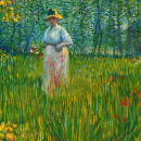 <p><em>Mujer caminando en un jardín.</em> (Van Gogh, 1887). </p>