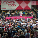 <p>Yolanda Díaz, durante su discurso de presentación a las elecciones generales del 2 de abril. <strong>/ Sumar</strong></p>