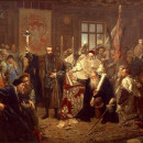 <p>'La unión de Lublin', de Jan Matejko, representa el acto fundacional de la República de las Dos Naciones.<strong> / Wikimedia Commons</strong></p>