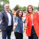 <p>Isabel Díaz Ayuso junto a Paloma Tejero, candidata a la alcaldía de Pozuelo de Alarcón, en un acto de campaña el pasado 14 de mayo.<strong> / PP Madrid</strong></p>