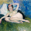 <p><em>Jeanne (Mujer tumbada), 1901. / </em><strong>Pablo Picasso</strong></p>