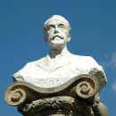 <p>Escultura de Joan Maragall. Obra de Eusebio Arnau, situada en el Parque de la Ciudadela (Barcelona). / <strong>Josep Renalias</strong></p>