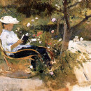<p><em>En el jardín</em>. Joaquín Sorolla (1896). </p>
