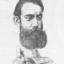 <p>El coruñés Juan Fernández Latorre en una caricatura de 1887 realizada por el dibujante Ramón Cilla. </p>