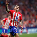 <p>Ángel Correa celebra el gol de la victoria frente al Cádiz. / <strong>Atlético de Madrid</strong></p>