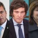 <p>Los candidatos a la presidencia Sergio Massa (Unión por la Patria), Javier Milei (La Libertad Avanza) y Patricia Bullrich (JxC). <strong>/ Wikimedia Commons</strong></p>