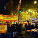 <p>Manifestación ante la sede del PSOE en Madrid el 6 de noviembre.</p>