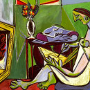 <p><em>Mujer joven dibujando.</em> (Pablo Picasso, 1935). </p>