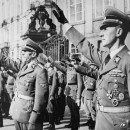 <p>Toma de posesión de Reinhard Heydrich como gobernador del protectorado de Bohemia y Moravia. / <strong>Holocaust Encyclopedia</strong></p>