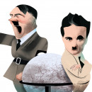 <p>Adolf Hitler y Charles Chaplin. / <strong>Luis Grañena</strong></p>