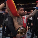 <p>Topuria, tras la victoria del 18 de febrero contra Volkanovski. / <strong>UFC</strong></p>