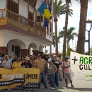 <p>Manifestaciones contra el modelo turístico en las islas Canarias el pasado 20 de abril. / <strong>RTVE</strong></p>