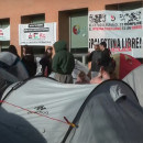 <p>Acampadas estudiantiles en protesta por el genocidio de Gaza en la Universidad Complutense de Madrid. / <em><strong>El País</strong></em></p>