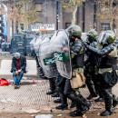 <p>Imágenes de la represión policial de las protestas en Buenos Aires. / <strong>S. M.</strong></p>