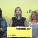 <p>Raquel Sans (ERC), durante la lectura del acuerdo con el PSC, el 29 de julio. <strong>/ Esquerra Republicana</strong></p>