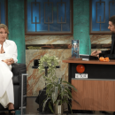 <p>David Broncano entrevista a Najwa Nimri en <em>La revuelta</em>. / <strong>RTVE</strong></p>